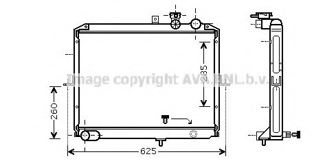 PRASCO KA2053 Radiator, engine cooling